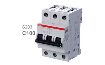 Автоматический выключатель S203 C100 100A (C) 6kA  