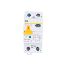 Автоматический выключатель дифференциального тока  1п+N С 20А 30мА