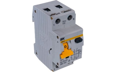 Автоматический выключатель дифференциального тока 1п+N C 10A 30mA тип A 6kA