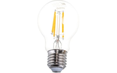Лампа светодиодная филаментная E27 8W 2700К прозрачная 