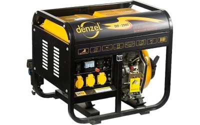 Генератор дизельный DD 2500, 2 кВт, 220 В/50Гц, 12.5 л, ручной пуск. DENZEL