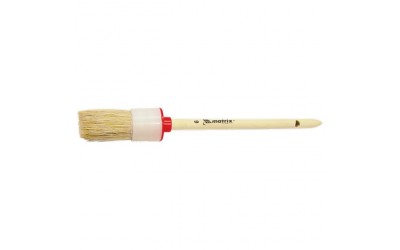 Кисть круглая, № 8, 35 мм, натуральная щетина, деревянная ручка. MATRIX