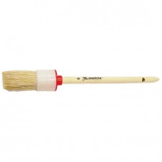 Кисть круглая, №10, 40 мм, натуральная щетина, деревянная ручка. MATRIX
