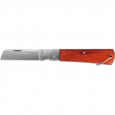 Нож складной, 200 мм, прямое лезвие, деревянная ручка. SPARTA