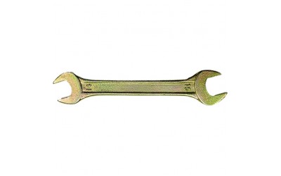 Ключ рожковый, 14 х 17 мм, желтый цинк. СИБРТЕХ