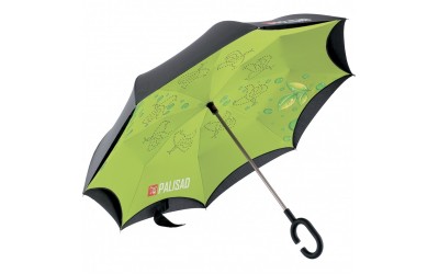 Зонт-трость обратного сложения, эргономичная рукоятка с покрытием Soft ToucH. PALISAD