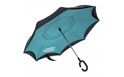 Зонт-трость обратного сложения, эргономичная рукоятка с покрытием Soft ToucH. GROSS