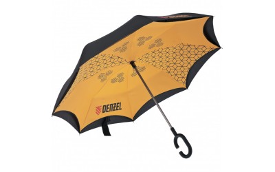 Зонт-трость обратного сложения, эргономичная рукоятка с покрытием Soft ToucH. DENZEL