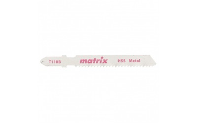 Полотна для электролобзика  по металлу, 3 шт,T118B, 50 x 2 мм, HSS. MATRIX
