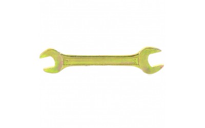 Ключ рожковый, 19 х 22 мм, желтый цинк. СИБРТЕХ