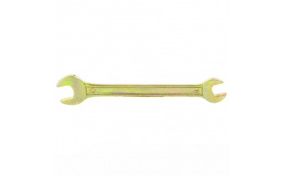 Ключ рожковый, 8 х 10 мм, желтый цинк. СИБРТЕХ