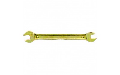 Ключ рожковый, 6 х 7 мм, желтый цинк. СИБРТЕХ