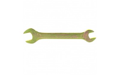 Ключ рожковый, 13 х 17 мм, желтый цинк. СИБРТЕХ