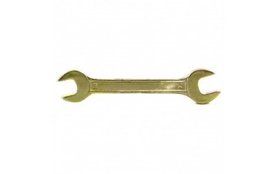 Ключ рожковый, 13 х 14 мм, желтый цинк. СИБРТЕХ